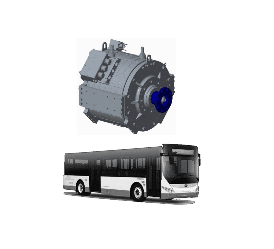 100 kW / 200 kW Electric Direct-Drive Motor for 10-Meter Electric Buses