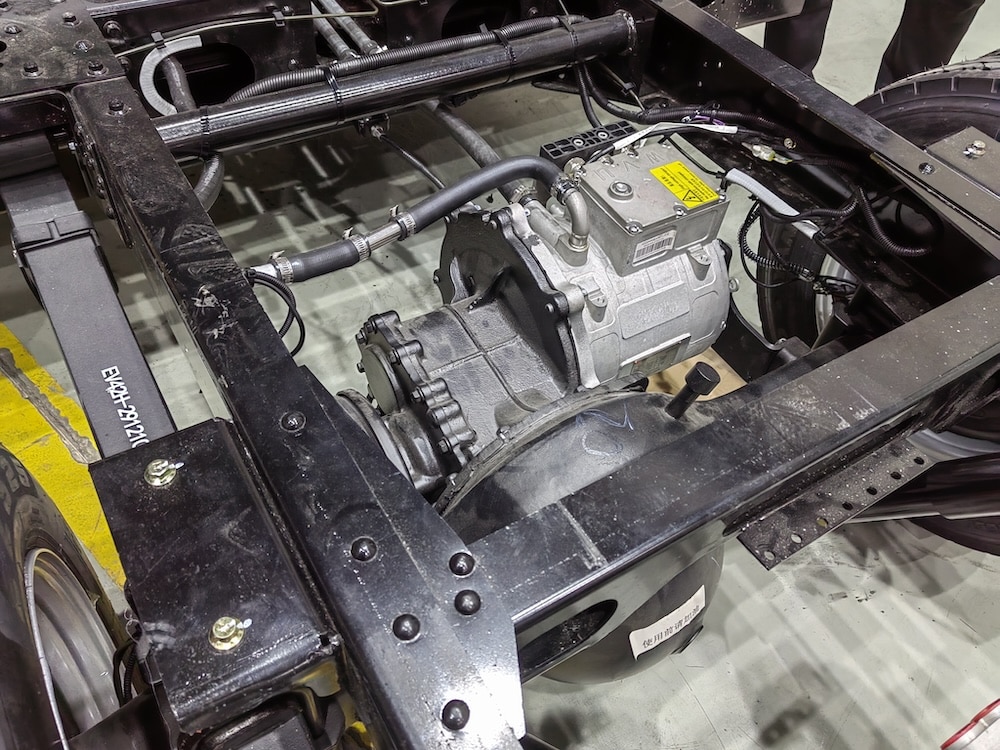 permanent magnet synchronous motor is installed on electric vehicle.